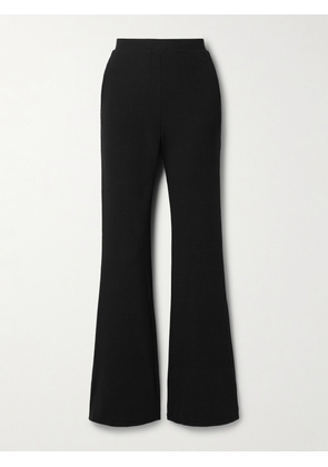Skin - Natasia Ribbed Stretch-pima Cotton And Modal-blend Straight-leg Pants - Black - 0,1,2,3,4,5