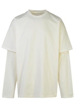 Jil Sander M/l Cruise White Cotton T-Shirt