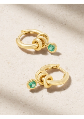 Spinelli Kilcollin - Zahra 18-karat Gold Emerald Hoop Earrings - Green - One size