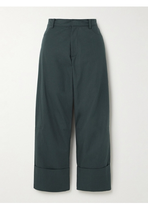 Faithfull - Cassis Cotton-canvas Wide-leg Pants - Gray - x small,small,medium,large,x large,xx large