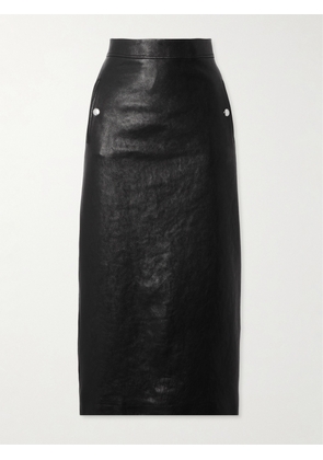 Alexander McQueen - Studded Leather Midi Skirt - Black - IT38,IT40,IT42,IT44
