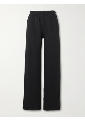 ÉTERNE - Embroidered Cotton And Modal-blend Jersey Sweatpants - Black - x small,small,medium,large,x large