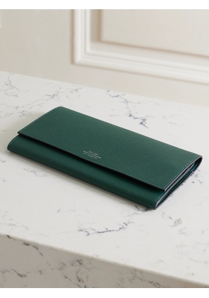 Smythson - Marshall Panama Textured-leather Wallet - Green - One size