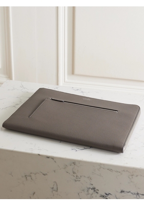 Smythson - Small Ludlow Textured-leather Laptop Case - Brown - One size