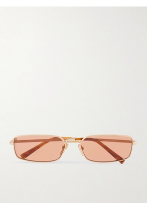 Prada Eyewear - Square-frame Gold-tone Sunglasses - One size