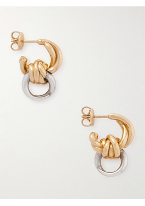 Bottega Veneta - Gold-plated Silver Hoop Earrings - One size