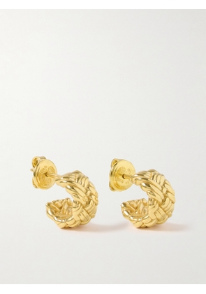 Bottega Veneta - Gold-plated Hoop Earrings - One size