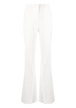 PINKO front slit high-waist trousers - White