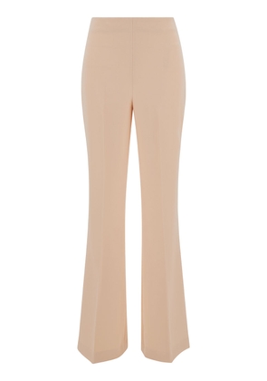 Light Pink Flared Pants With Oval T Patch In Tech Fabric Woman Twinset