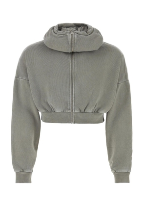 Entire Studios Grey Cotton Oversize Sweatshirt