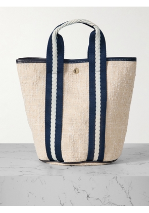 RUE de VERNEUIL - Cruise Bucket Small Leather- And Webbing-trimmed Canvas Tote - Neutrals - One size