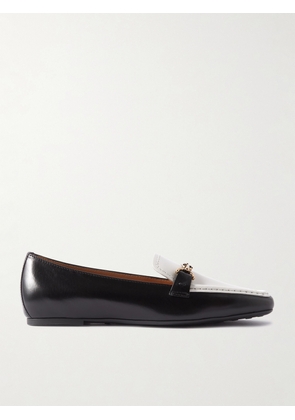 Tod's - Embellished Two-tone Leather Loafers - Black - IT36,IT36.5,IT37,IT37.5,IT38,IT38.5,IT39,IT39.5,IT40,IT40.5,IT41,IT41.5,IT42