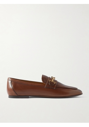 Tod's - Embellished Leather Loafers - Brown - IT34,IT36,IT36.5,IT37,IT37.5,IT38,IT38.5,IT39,IT39.5,IT40,IT40.5,IT41,IT41.5,IT42