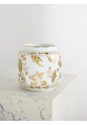 GINORI 1735 - Gold-plated Porcelain Vase - One size
