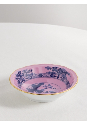GINORI 1735 - Antico Doccia Set Of Two 15cm Gold-plated Porcelain Fruit Bowls - Pink - One size