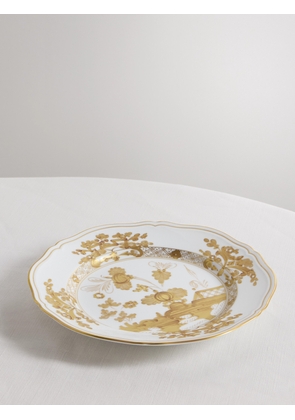 GINORI 1735 - Gold-plated Porcelain Plate - One size