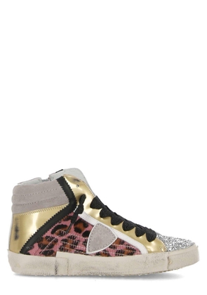 Philippe Model Prsx Glittered High-Top Sneakers