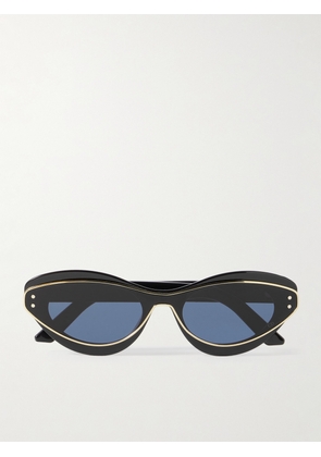 DIOR Eyewear - Diormeteor B1i Gold-tone And Acetate Cat-eye Sunglasses - Black - One size