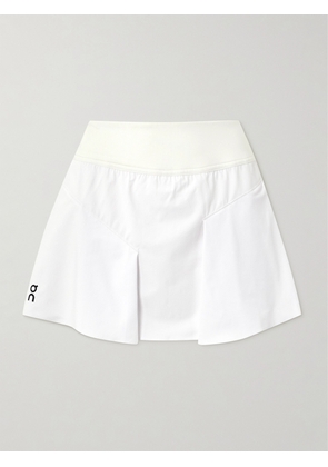 ON - Court Pleated Reycled Stretch-jersey Tennis Skirt - White - x small,small,medium,large,x large,xx large