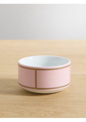 GINORI 1735 - Gold-plated Porcelain Bowl - Pink - One size