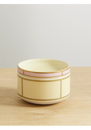 GINORI 1735 - Gold-plated Porcelain Sugar Bowl - Yellow - One size