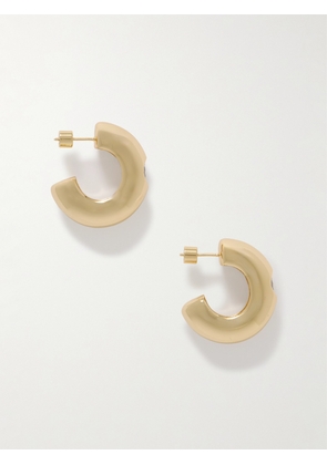 Martha Calvo - Kaia Gold-plated Crystal Hoop Earrings - One size