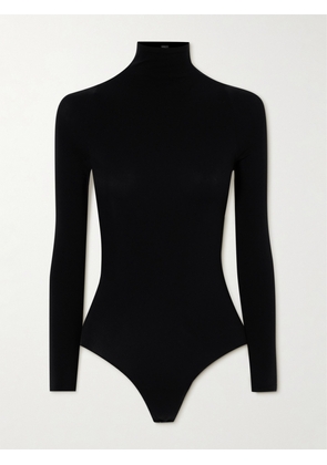Commando - Ballet Stretch-jersey Thong Turtleneck Bodysuit - Black - One size