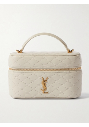 SAINT LAURENT - Gaby Vanity Leather Shoulder Bag - Off-white - One size