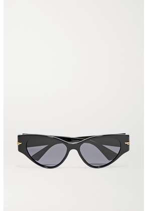 Bottega Veneta Eyewear - Cat-eye Acetate Sunglasses - Black - One size