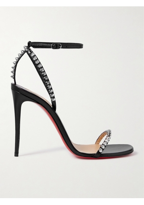 Christian Louboutin - So Me 100 Studded Leather Sandals - Black - IT34,IT34.5,IT35,IT35.5,IT36,IT36.5,IT37,IT37.5,IT38,IT38.5,IT39,IT39.5,IT40,IT40.5,IT41,IT41.5,IT42