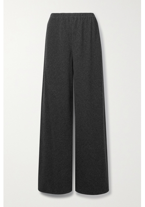 The Row - Leopolda Cashmere-blend Wide-leg Pants - Gray - x small,small,medium,large,x large
