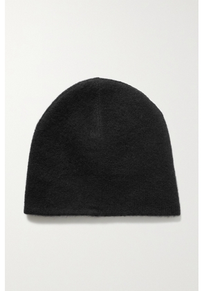 The Row - Dagen Brushed Cashmere And Silk-blend Beanie - Black - small,medium,large