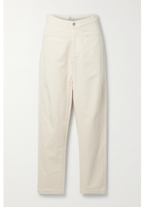 ÊTRE - The Franco Cotton-twill Straight-leg Pants - Cream - US0,US2,US4,US6,US8,US10,US12