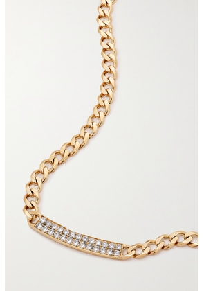 Sydney Evan - Id Bar 14-karat Gold Diamond Necklace - One size
