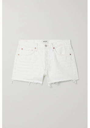 AGOLDE - Parker Vintage Cutoff Organic Denim Shorts - White - 24,25,26,27,28,29,30,31,32