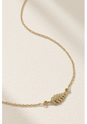 Jennifer Meyer - Mini Leaf 18-karat Gold Diamond Necklace - One size