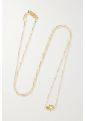 Jennifer Meyer - Mini Hamsa 18-karat Gold Diamond Necklace - One size