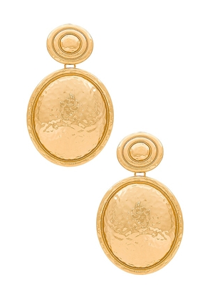 8 Other Reasons Panning For Gold Earrings in Metallic Gold.
