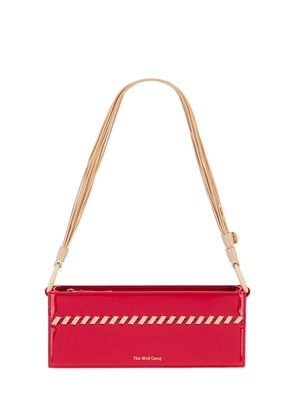 The Wolf Gang Ida Whipstitch Shoulder Bag in Red.