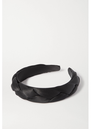 Sophie Buhai - Braided Satin Headband - Black - One size