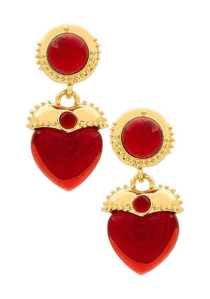 8 Other Reasons Crown Jewels Earrings in Red.