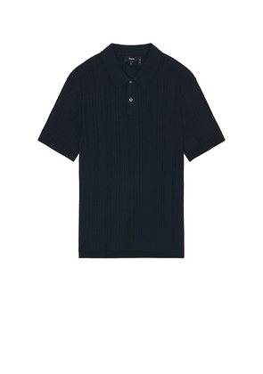Theory Goris Short Sleeve Polo in Navy. Size M, S.