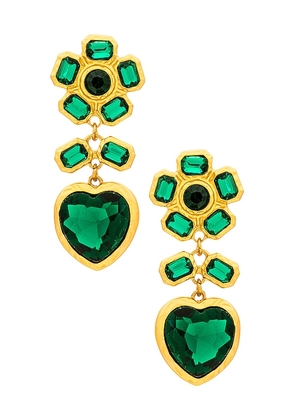 8 Other Reasons Love Sprout Earrings in Green.