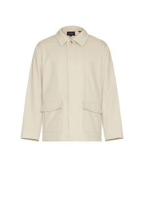 Vince Short Coat in Ivory. Size M, S, XL/1X.