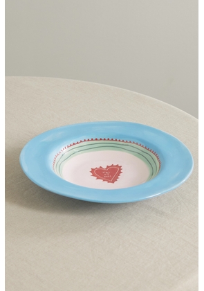 LAETITIA ROUGET - Toi Et Moi 26cm Ceramic Dinner Plate - Blue - One size