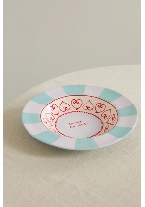 LAETITIA ROUGET - La Vie En Rose 26cm Ceramic Dinner Plate - Cream - One size