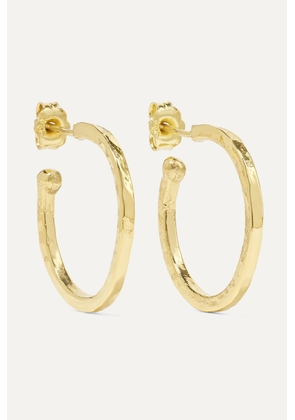 Jennifer Meyer - Hammered 18-karat Gold Hoop Earrings - One size