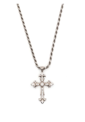 Emanuele Bicocchi Fleury cross-pendant necklace - Silver