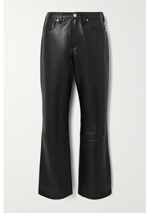 GOLDSIGN - Nineties Leather Straight-leg Pants - Black - 24,25,26,27,28,29,30,31