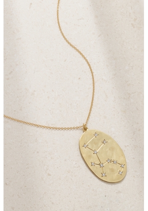 Brooke Gregson - Zodiac Aquarius 14-karat Gold Diamond Necklace - One size